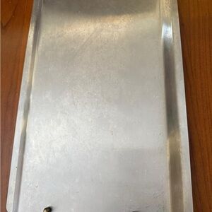 Silver Metal Serving Tray